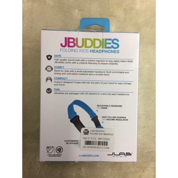 JLab JBuddies Folding Kids Headphones - Picture 2 of 2